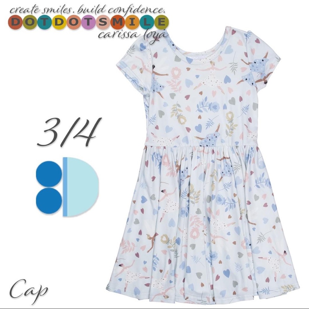 DotDotSmile Classic Cap Dress Blue Dancer